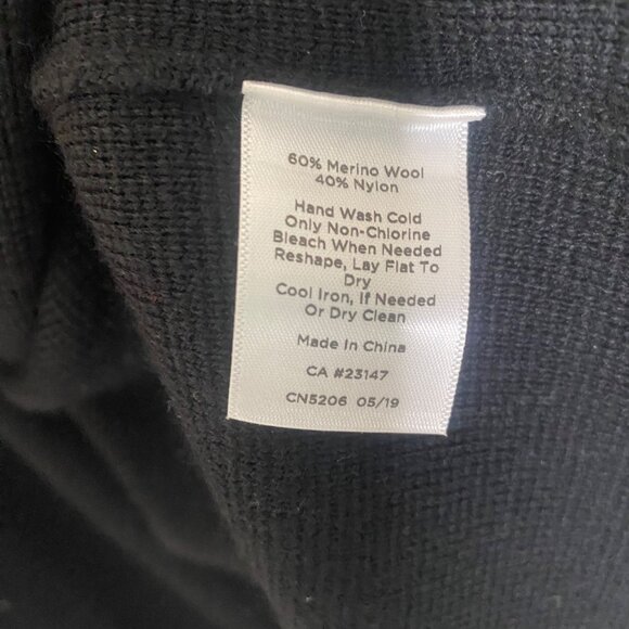 Talbots Wool Blend Long Open Cardigan Sweater Womens M Brown Black Coatigan Fall - Picture 4 of 9